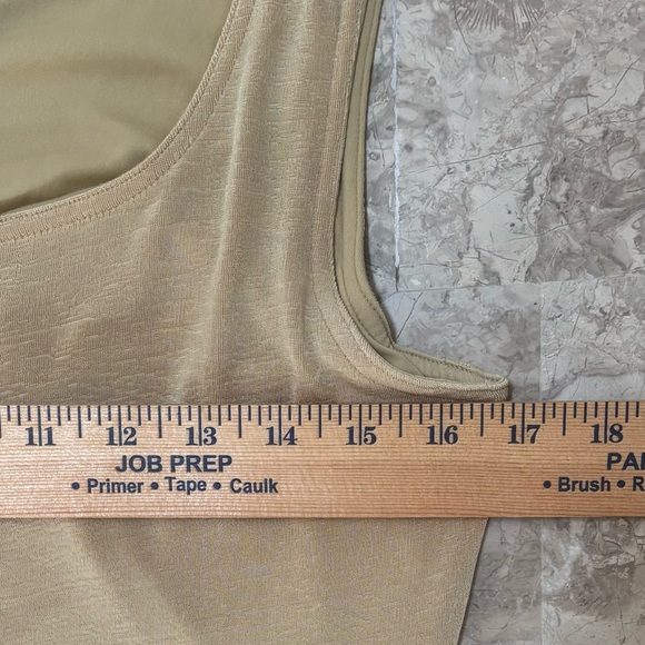 Together Gold Fringe Hem Slinky Maxi Dress Sleeveless Vintage Style Women’s Sz S - Picture 7 of 10